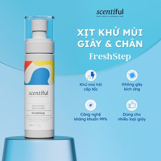 FreshStep Xịt Khử Mùi Giày | Scentiful – Khử Mùi Hôi, Diệt Khuẩn, Khô Nhanh, Giữ Giày Thơm Mát Suốt Ngày