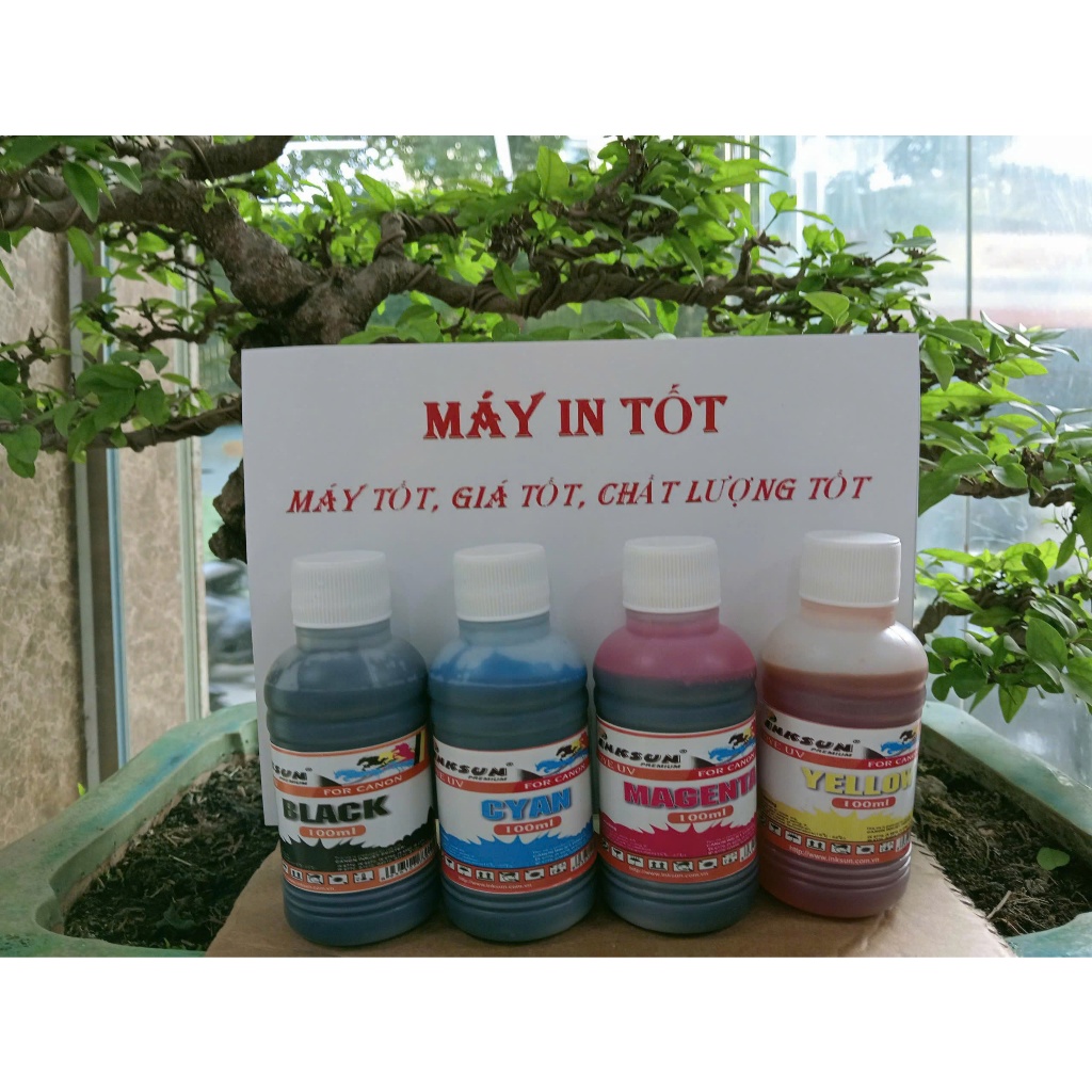 Mực canon dye uv Inksun kháng nắng 500ml