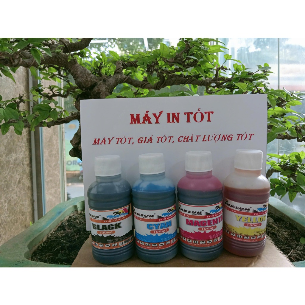 Mực canon dye uv Inksun kháng nắng 500ml