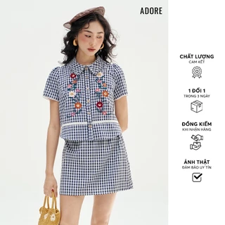 511SK10541 - Chân váy karo navy ADORE