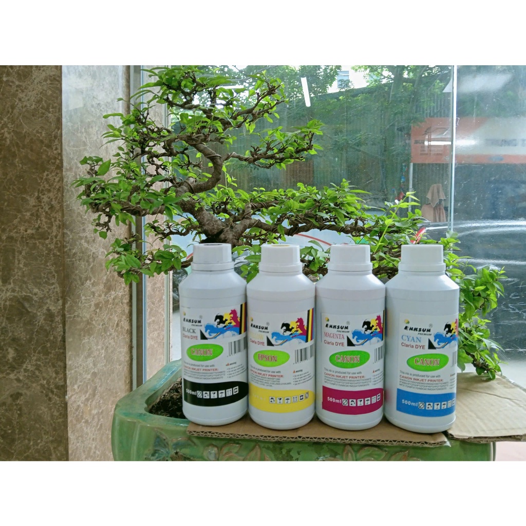 Mực in Canon Dye uv Inksun 500ml chất lượng cao đủ màu cho Canon G1010 G1020 – Máy In Tốt
