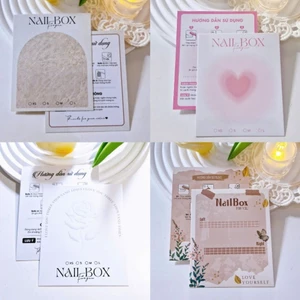 Combo 50 - 100 thẻ bìa nailbox ,xinh xắn tiện lợi