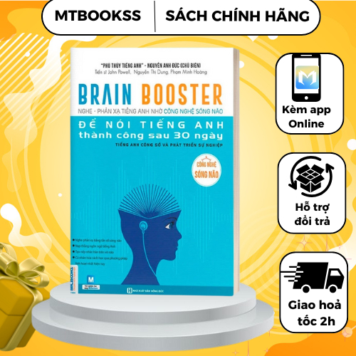 Sách - Brain Booster Nghe Phản xạ tiếng Anh Nhờ Công Nghệ Sóng Não - Tiếng Anh Phát Triển Sự Nghiệp