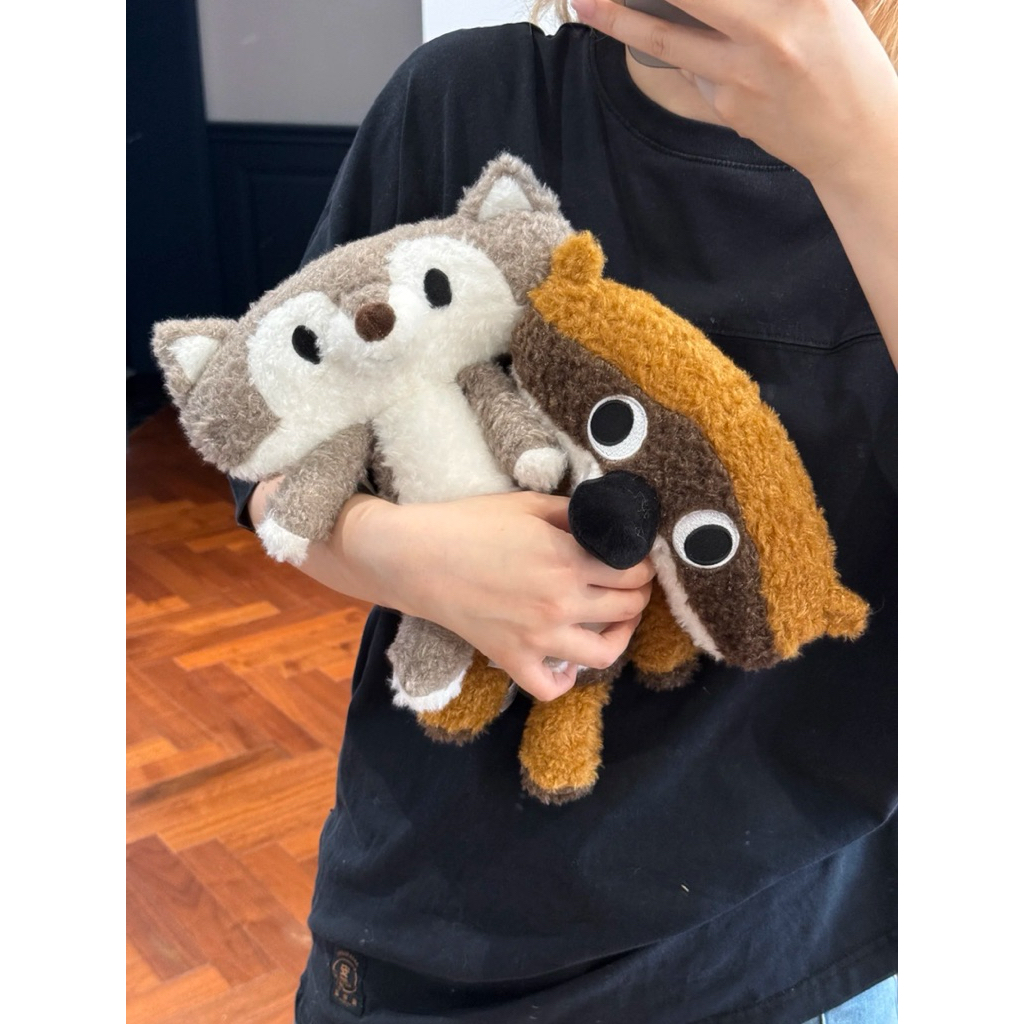 Gấu Thú Bông Mặt Vuông Hề Hước Cáo Mèo Puppy Cún Chó Chồn Sói Koala Lông Xù Siêu Mềm Mịn Siêu Dễ Thương