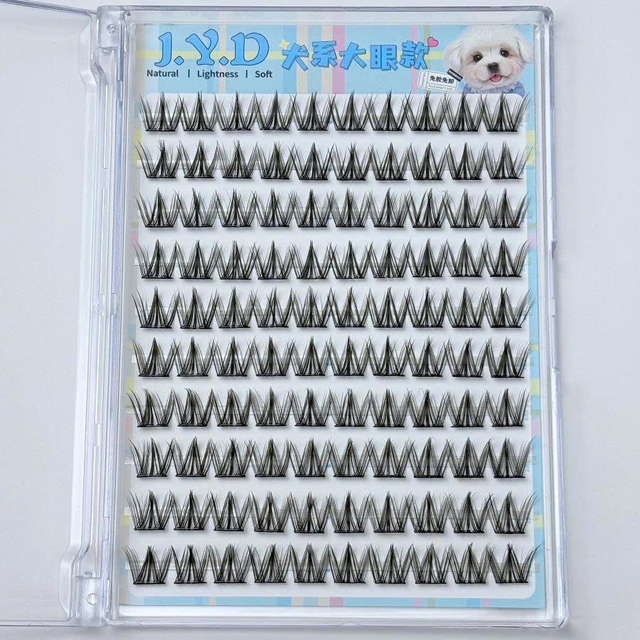 Mi giả sẵn keo mi cún con jyd eyelashes 10 hàng dễ sử dụng mi tự nhiên không kích ứng mi trang điểm