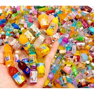 Chai Nước Đồ Ăn Mini Charm DIY Làm Đồ Handmade Đồ Chơi Nhà Mini Đồ Chơi Búp Bê