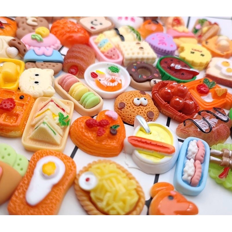 Chai Nước Đồ Ăn Mini Charm DIY Làm Đồ Handmade Đồ Chơi Nhà Mini Đồ Chơi Búp Bê