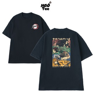 Áo Thun Anime Trending Demon Slayer Arc Vô Hạn Thành Vải Cotton 100 Thoáng Mát Form Rộng NGỐ TEE