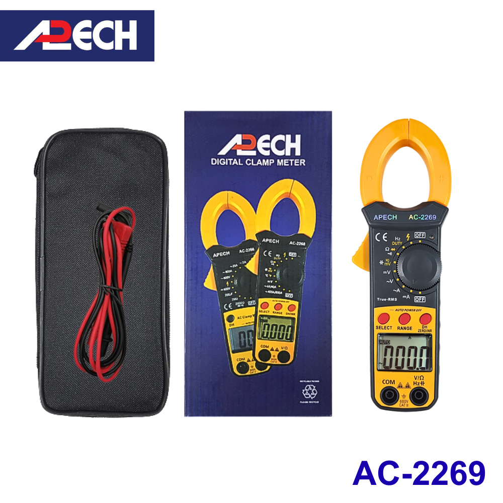 Ampe Kìm Kẹp Dòng DC APECH AC2269 TrueRMS, Đa Năng, Đo Chính Xác - Anh Phát