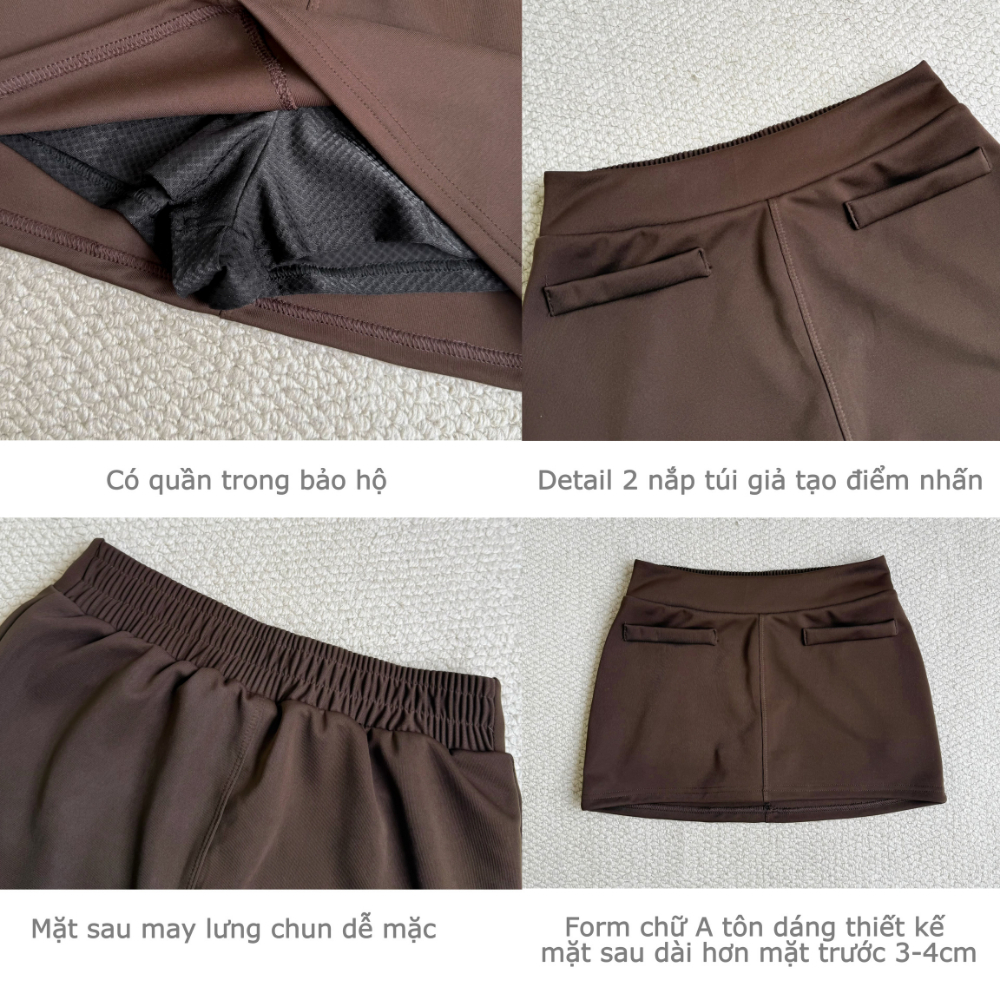 Áo Sơ mi Kaki FAIRY FFCLUB có thắt eo phía sau tôn dáng