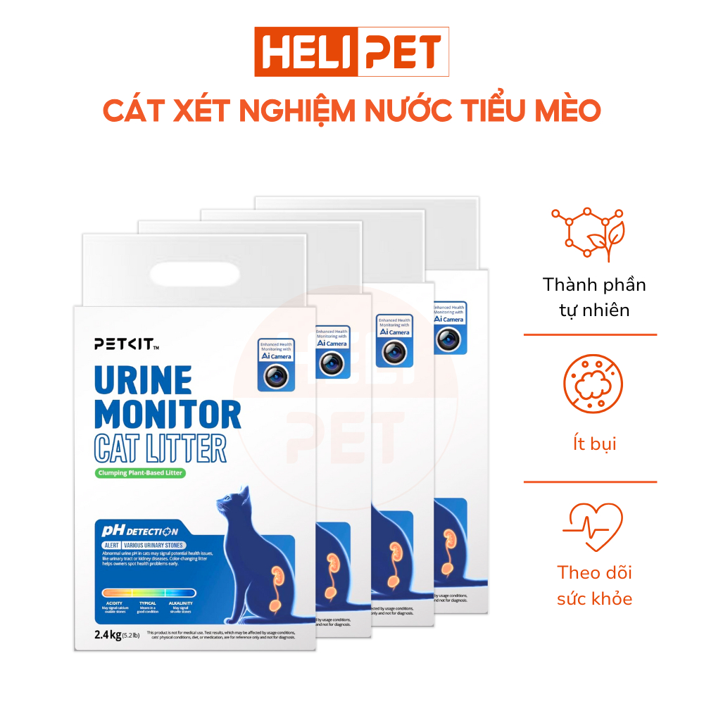 NEW] Cát mèo Petkit thử nước tiểu, cát vệ sinh cho mèo theo dõi sức khỏe,  không bụi, tan trong nước | Shopee Việt Nam