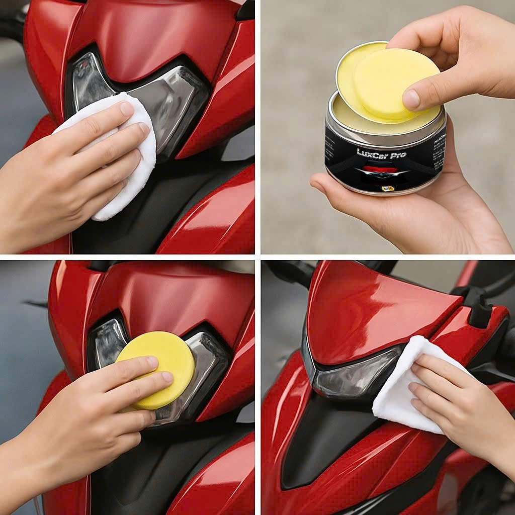 Sáp Đánh Bóng Xe Ô Tô Xe Máy Luxcar Pro 300g – Phủ Bóng, Chống Xước, Bảo Vệ Sơn Xe Cao Cấp