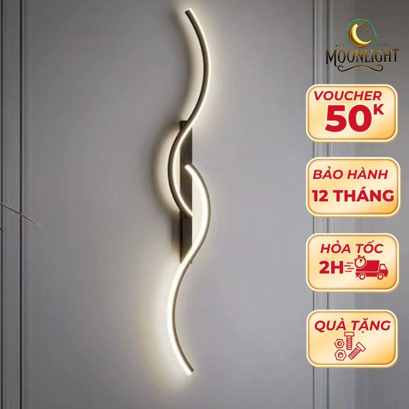 Đèn tường LED MOONLIGHT 3 chế độ ánh sáng phong cách hiện đại 1m màu ...