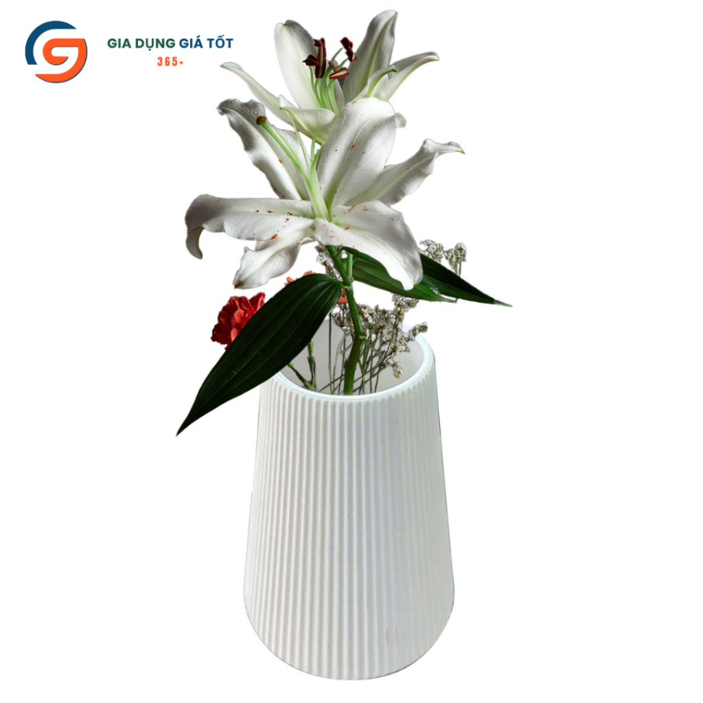 Bình nhựa cắm hoa - bình trang trí để bàn, lọ cắm hoa tươi, hoa giả, decor phòng khách, phòng ngủ