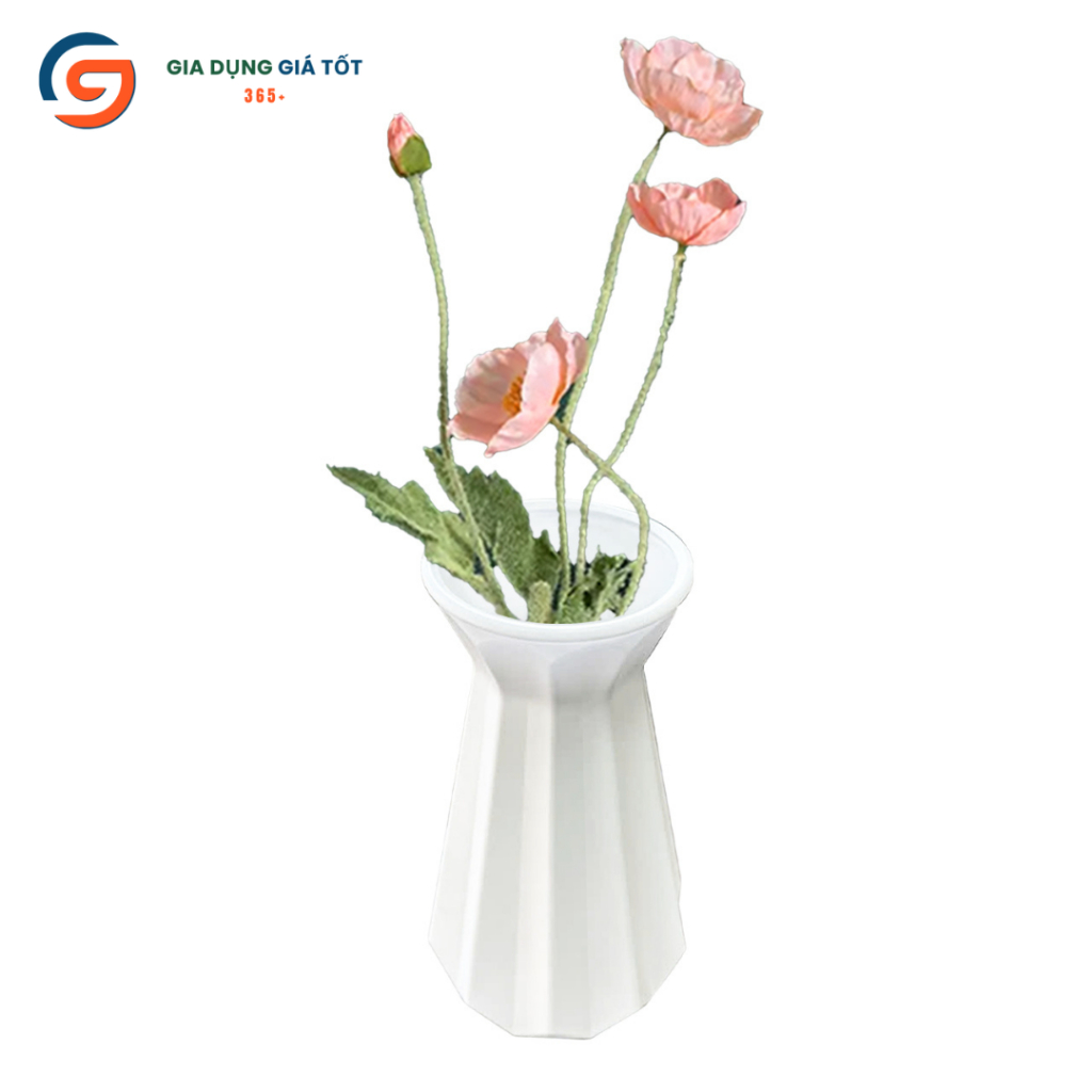 Bình nhựa cắm hoa - bình trang trí để bàn, lọ cắm hoa tươi, hoa giả, decor phòng khách, phòng ngủ