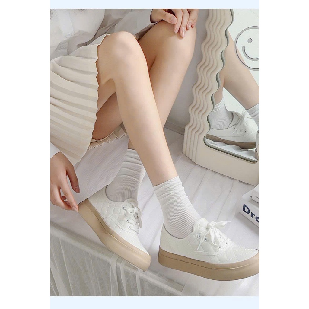 Tất Nữ Cổ Ngắn Chất Mùa Hè Cotton Co Giãn Mỏng Mềm Mịn, Thoáng Khí, Hút Ẩm Tốt – Phù Hợp Đi Học, Đi Làm, Đi Chơi