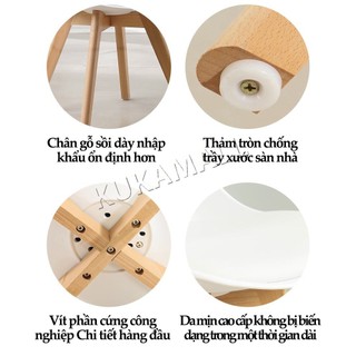 KUKA Ghế đơn đơn giản hiện đại hình hoa tulip ghế thư giãn phòng ngủ rộng rãi và thoải mái GhếTulip