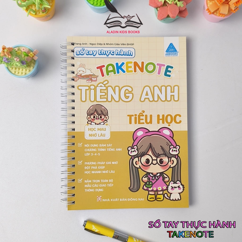 Sách - Tiếng Anh Tiểu Học Takenote – Học Nhanh Nhớ Lâu Cho Học Sinh Lớp 3 4 5