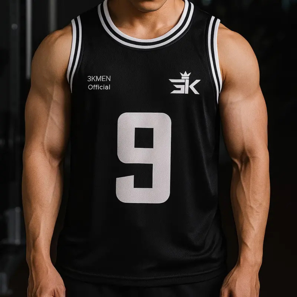 Áo Tanktop 3KWEARMEN, Áo Ba Lỗ Chất Liệu Lưới Thể Thao Siêu Thoáng Khí Tập Gym, Chạy Bộ, Đá Banh
