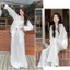 Set Bộ Sơ Mi Quần Dài Nữ Bigsize Vải Đũi Vân Mây Thoáng Mát Form Suông Rộng SET858