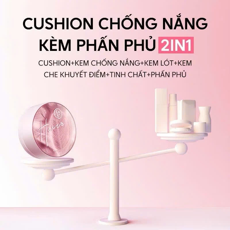 Phấn nước HEXZE 2in1 chống nắng kèm phấn phủ tiện lợi 6g | NHÍM HOUSE