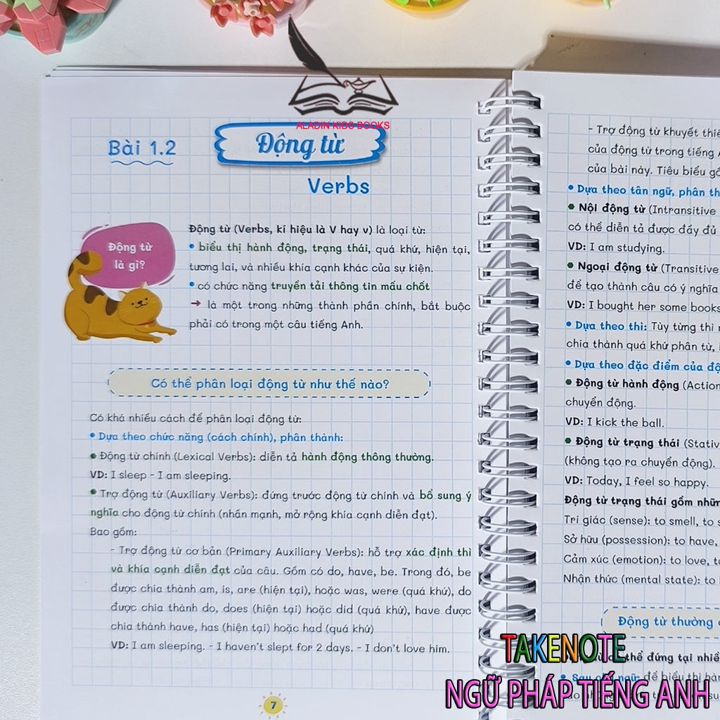 Sách - Ngữ Pháp Tiếng Anh Takenote English Grammar Easy Lớp 6 7 8 9 10 11 12 Học Nhanh Nhớ Lâu