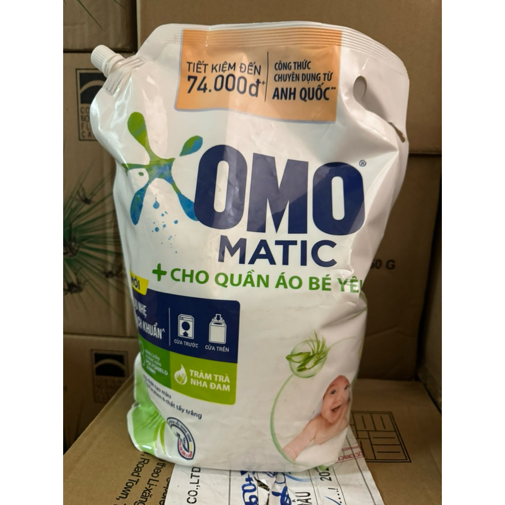 Nước giặt máy omo matic 3,6kg hương thơm dịu