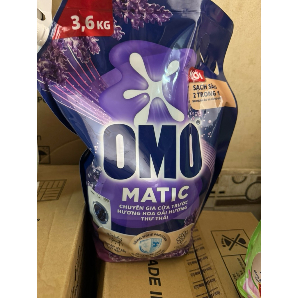 Nước giặt máy omo matic 3,6kg hương thơm dịu