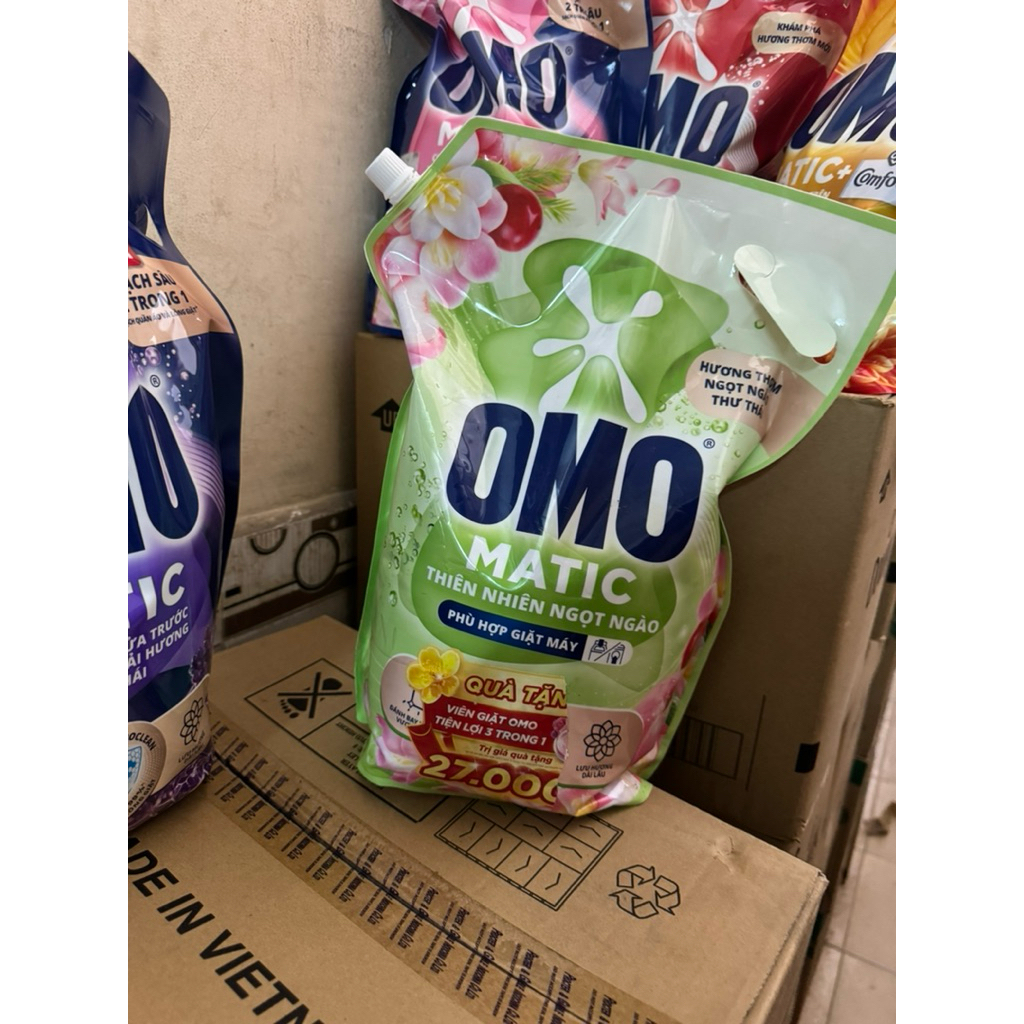 Nước giặt máy omo matic 3,6kg hương thơm dịu