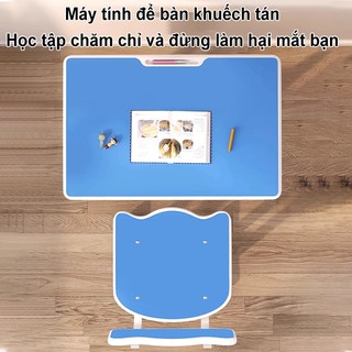 Bàn Học Chống Gù Chống Cận Thị Điều Chỉnh Chiều Cao Thông Minh Cho Bé Chất Liệu E0 An Toàn
