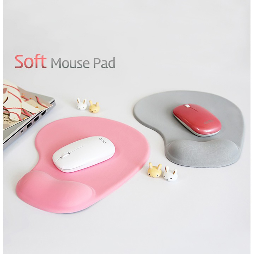 Lót Chuộtrơn Có Kê Tay Bàn Phím Đệm Silicon Tiện Dụng Bàn Di Chuột Có Đệm Tay (Chống Mỏi - Hình Ảnh Thực Tế