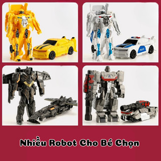 Đồ Chơi Robot Biến Hình 2IN1 Cho Bé Trai, Ô Tô, Máy Bay, Xe Tăng Cực Ngầu, Chất Liệu Nhựa ABS An Toàn