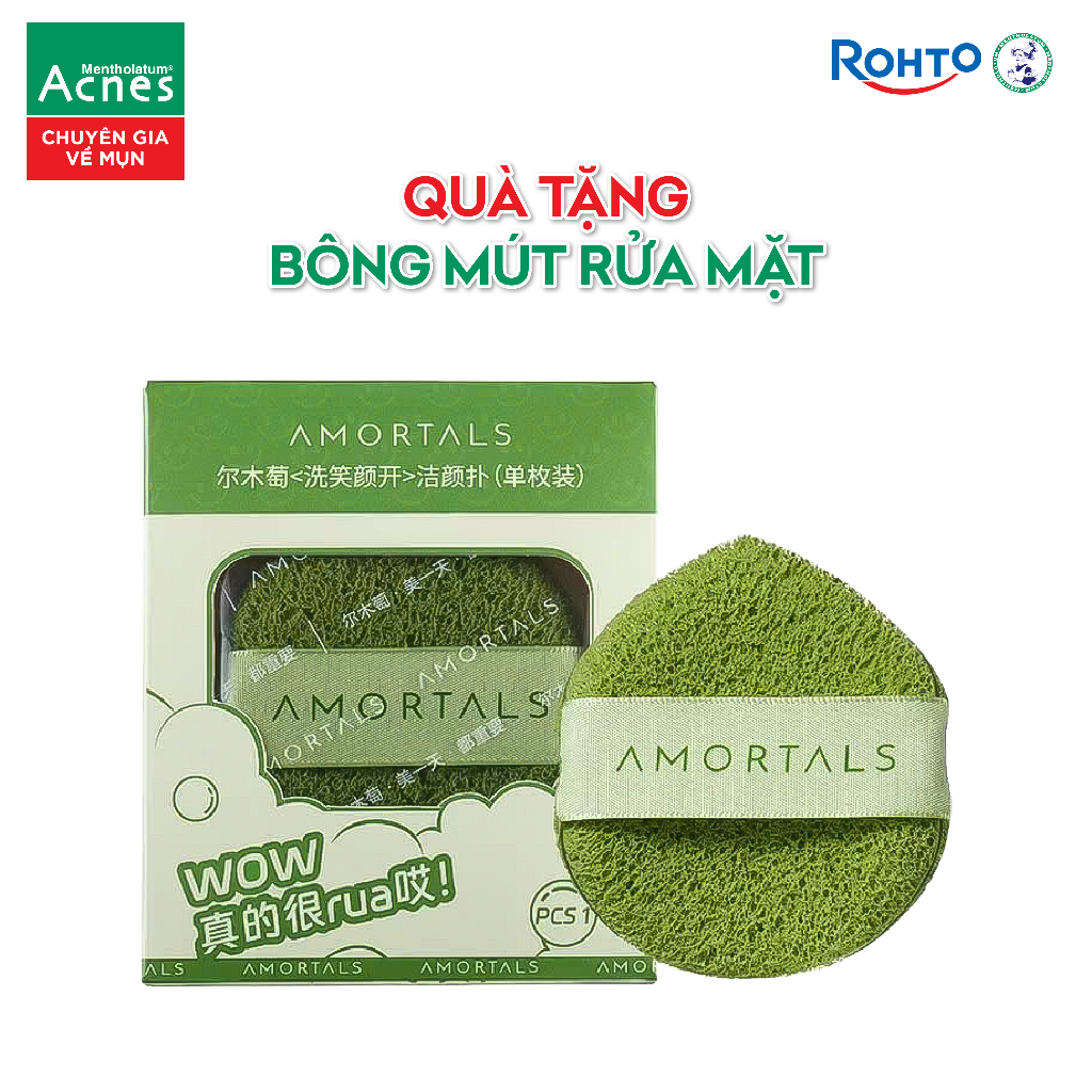 Bông mút rửa mặt giọt nước Amortals
