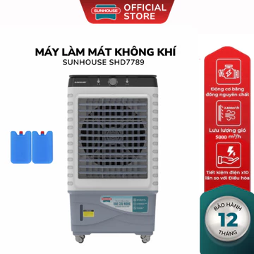 Quạt Điều Hòa Hơi Nước Sunhouse SHD7789 - Máy Làm Mát Không Khí Bình Chứa 60L, Làm Mát Đến 55m2