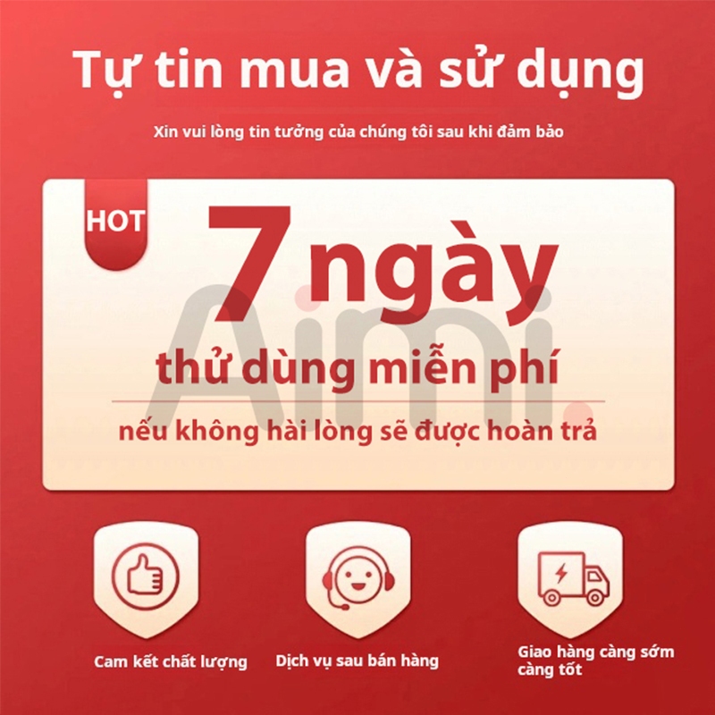 ịch vụ bảo hành VIP, bảo hành 1 năm, dịch vụ chuyên nghiệp một đối một, bồi thường nếu hư hỏng, thử dùng miễn phí trong