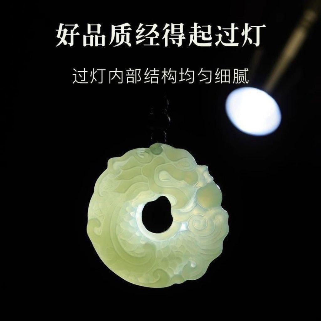 Dây Chuyền Đồng Điếu Long Cát Tường Ngọc Hòa Điền Tự Nhiên ,Giúp Mang Lại Bình An Hút Tài Lộc ,Dành Cho Nam Nữ