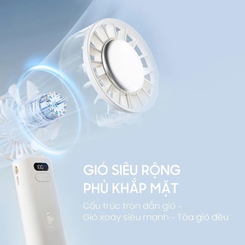 Quạt Mini cầm tay gấp gọn OLLIE FAN-ENGINE Z