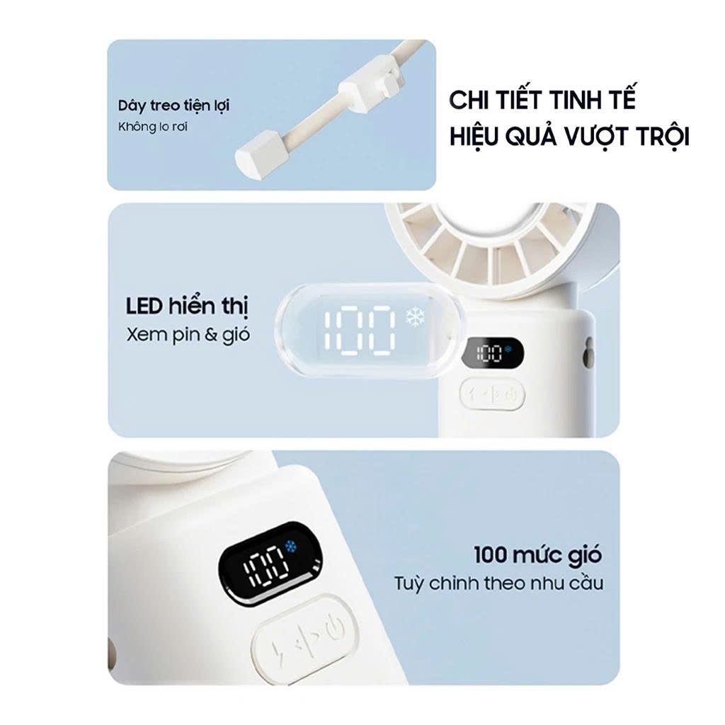 Quạt Mini cầm tay gấp gọn OLLIE FAN-ENGINE Z