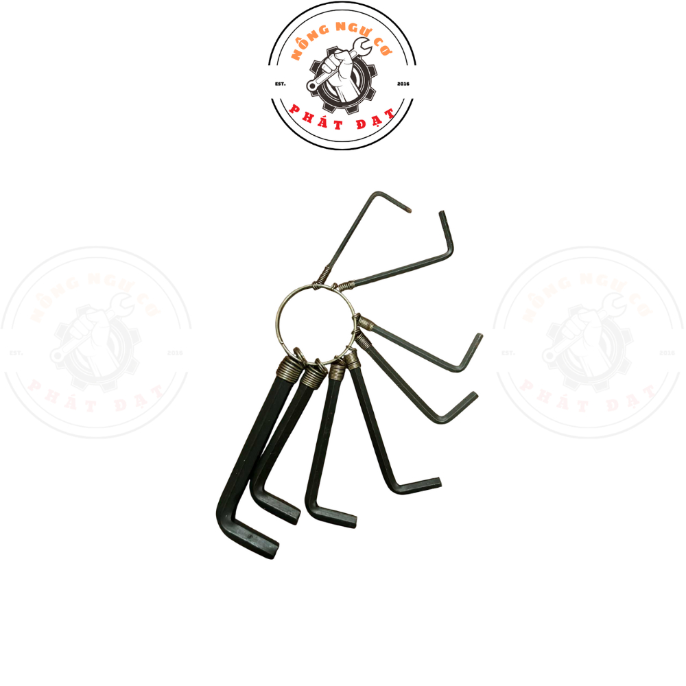 Bộ lục giác 8 món đến 10 món, từ 1.5 li đến 10 li hàng CHÍNH HÃNG chịu lực tốt, chống mài mòn