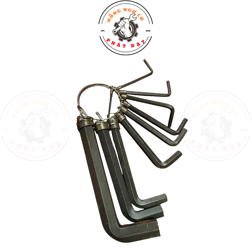 Bộ lục giác 8 món đến 10 món, từ 1.5 li đến 10 li hàng CHÍNH HÃNG chịu lực tốt, chống mài mòn
