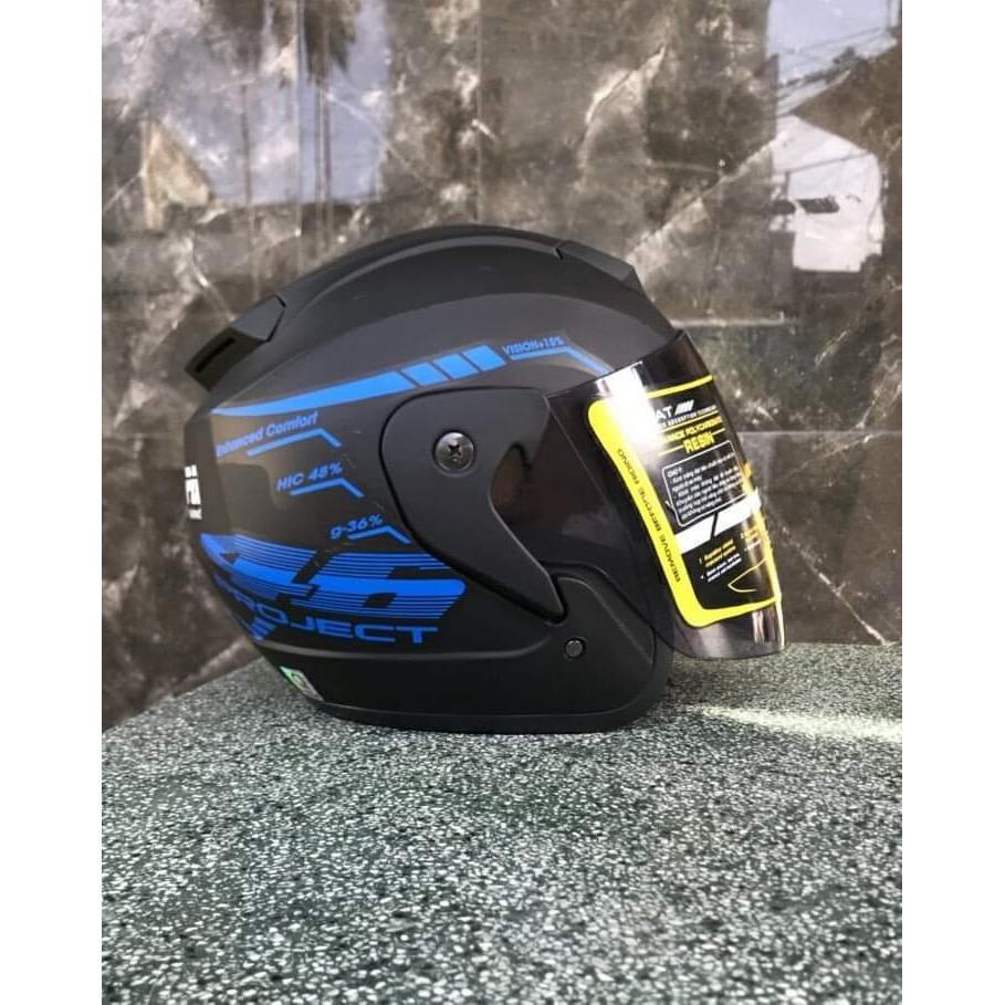 [ ĐỦ MÀU ] Mũ Bảo Hiểm 3/4 RZX tem 46 Helmet chính hãng