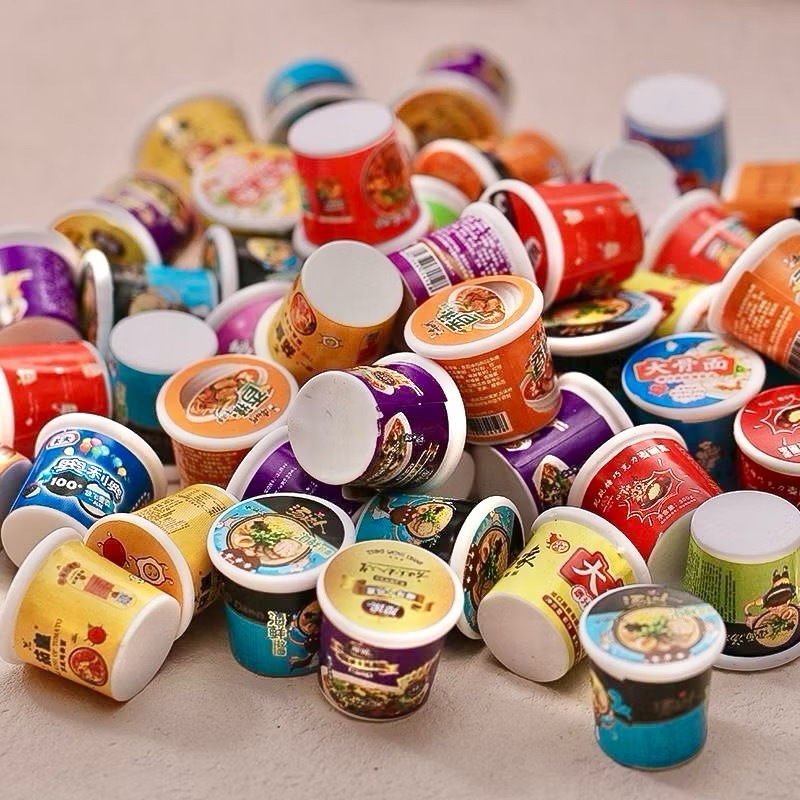 Hộp Mì ăn liền charm mì ly đồ chơi mô hình tạp hóa mini phụ kiện DIY nhà búp bê trang trí Doll House