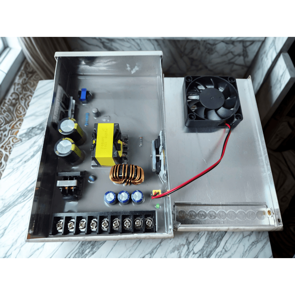 Nguồn 12V 33A (400W) ngoài trời chống nước có quạt bảo hành 12 tháng