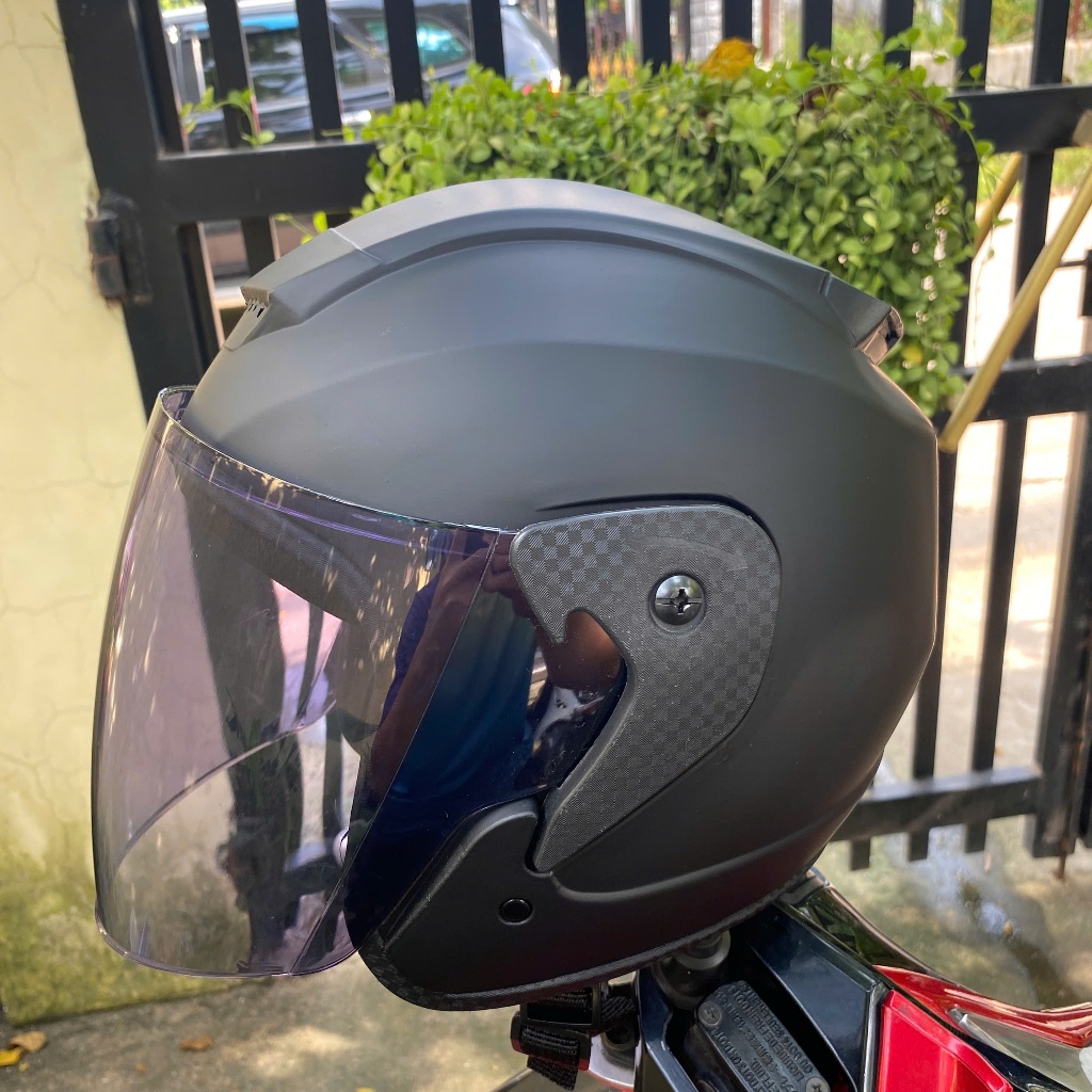 [ MÀU ĐEN ] Mũ Bảo Hiểm 3/4 RZX tem 46 Helmet chính hãng