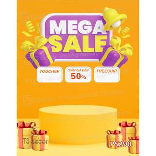 Mẫu Mới Phông Nền Livestream Chủ Đề Ngày Sale Lớn Voucher & Freeship