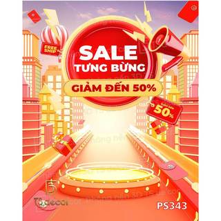 Mẫu Mới Phông Nền Livestream Chủ Đề Ngày Sale Lớn Voucher & Freeship