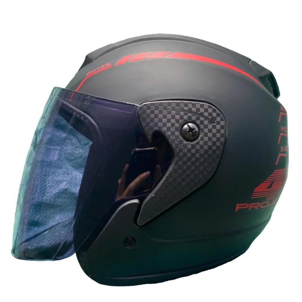 [ MÀU ĐỎ ] Mũ Bảo Hiểm 3/4 RZX tem 46 Helmet chính hãng
