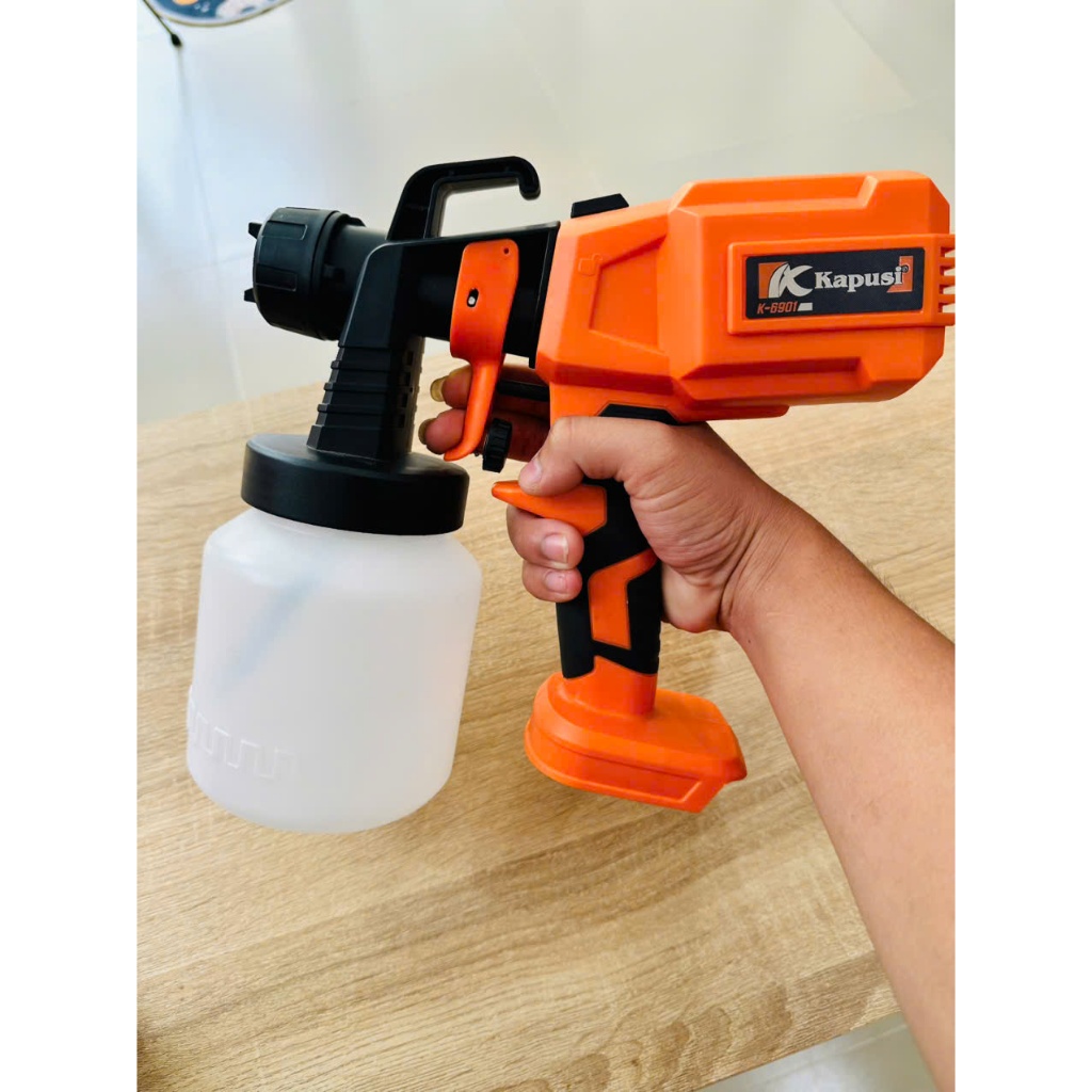 MÁY PHUN SƠN DÙNG PIN 21V K6901 KAPUSI – TIỆN LỢI, MẠNH MẼ, HIỆU QUẢ