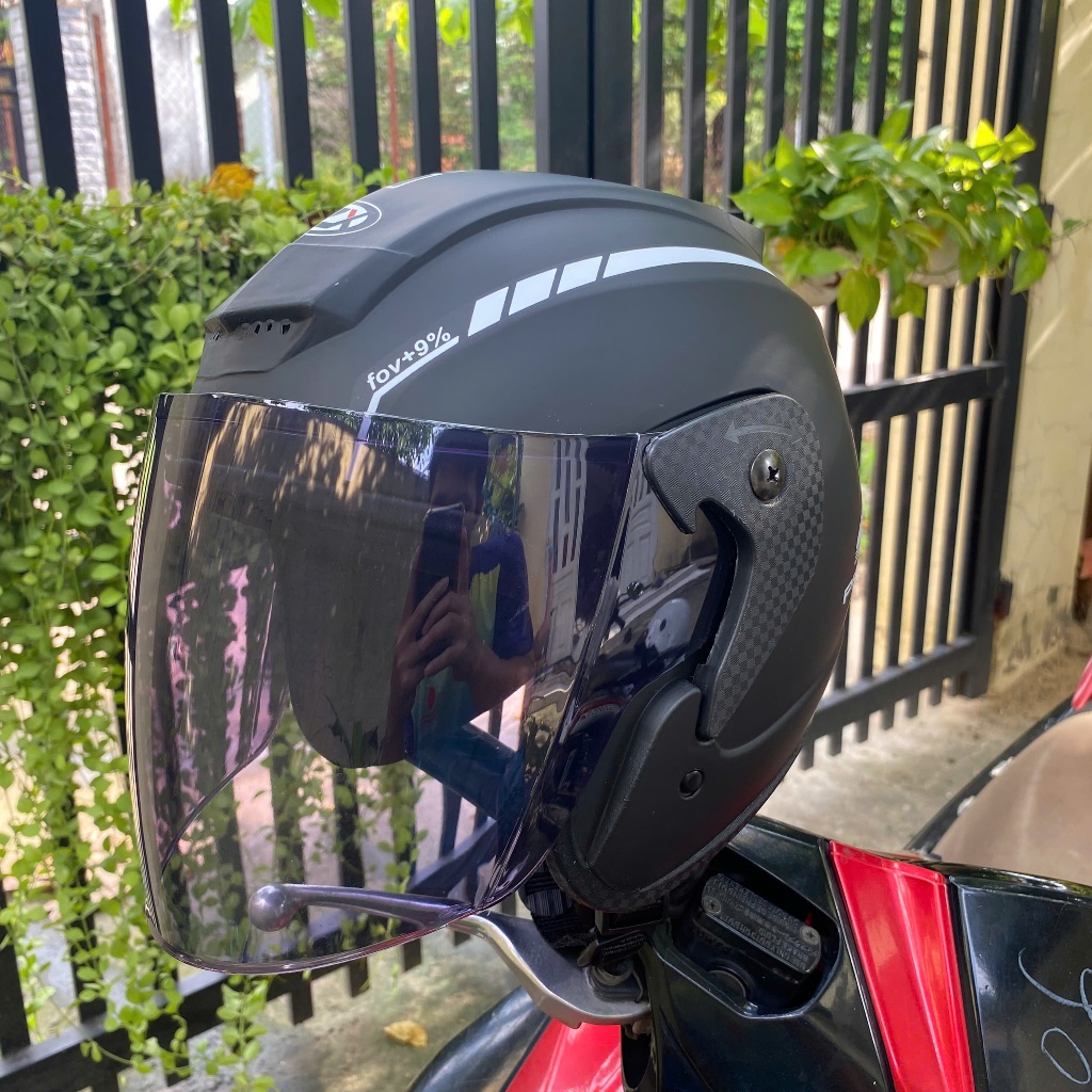 [ MÀU TRẮNG ] Mũ Bảo Hiểm 3/4 RZX tem 46 Helmet chính hãng