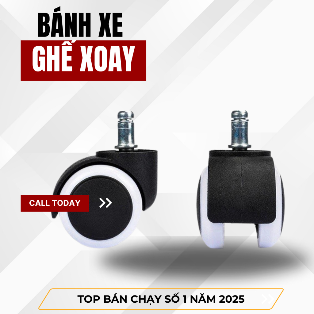 Bánh xe ghế, Ghế thay thế xoay 360 độ, Văn phòng bánh xe tắt tiếng 2 inch đa năng